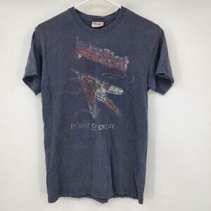 Vintage Judas Priest Point of Entry 2007 Y2K Graphic Band Tee Shirt Size Small